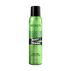 Redken Root Tease hair root volume spray bottle, green with black cap