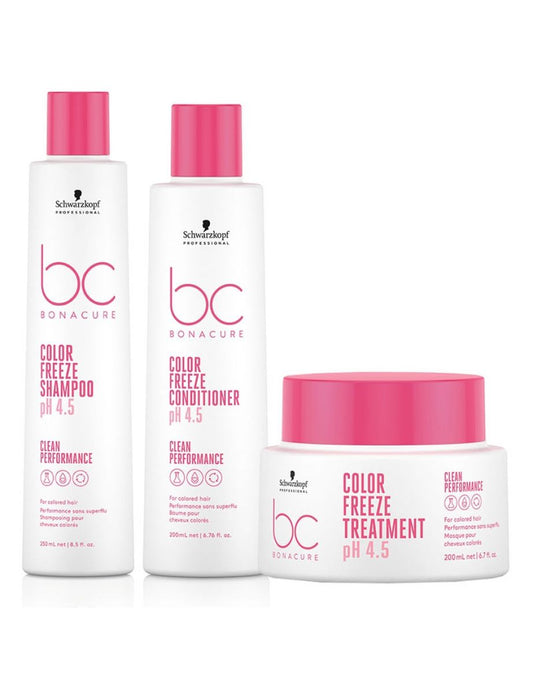 Schwarzkopf BC Bonacure pH 4.5 Colour Freeze Shampoo, Conditioner, and Treatment Mask Value Trio Pack - Kess Hair and Beauty