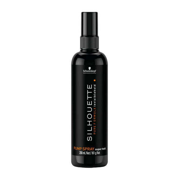 Schwarzkopf Silhouette Super Hold pump spray bottle, 200 ml, black bottle