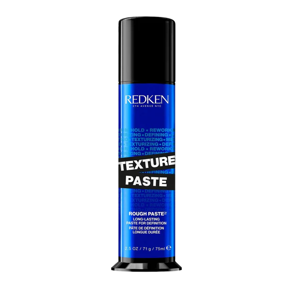 Redken Texture Paste hair styling paste bottle with blue label and black cap
