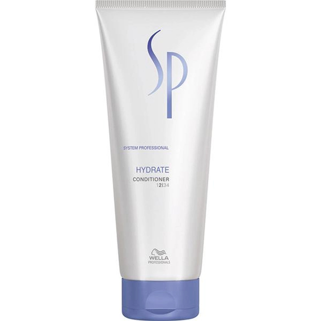 Wella SP Hydrate Conditioner squeeze tube, white with blue base