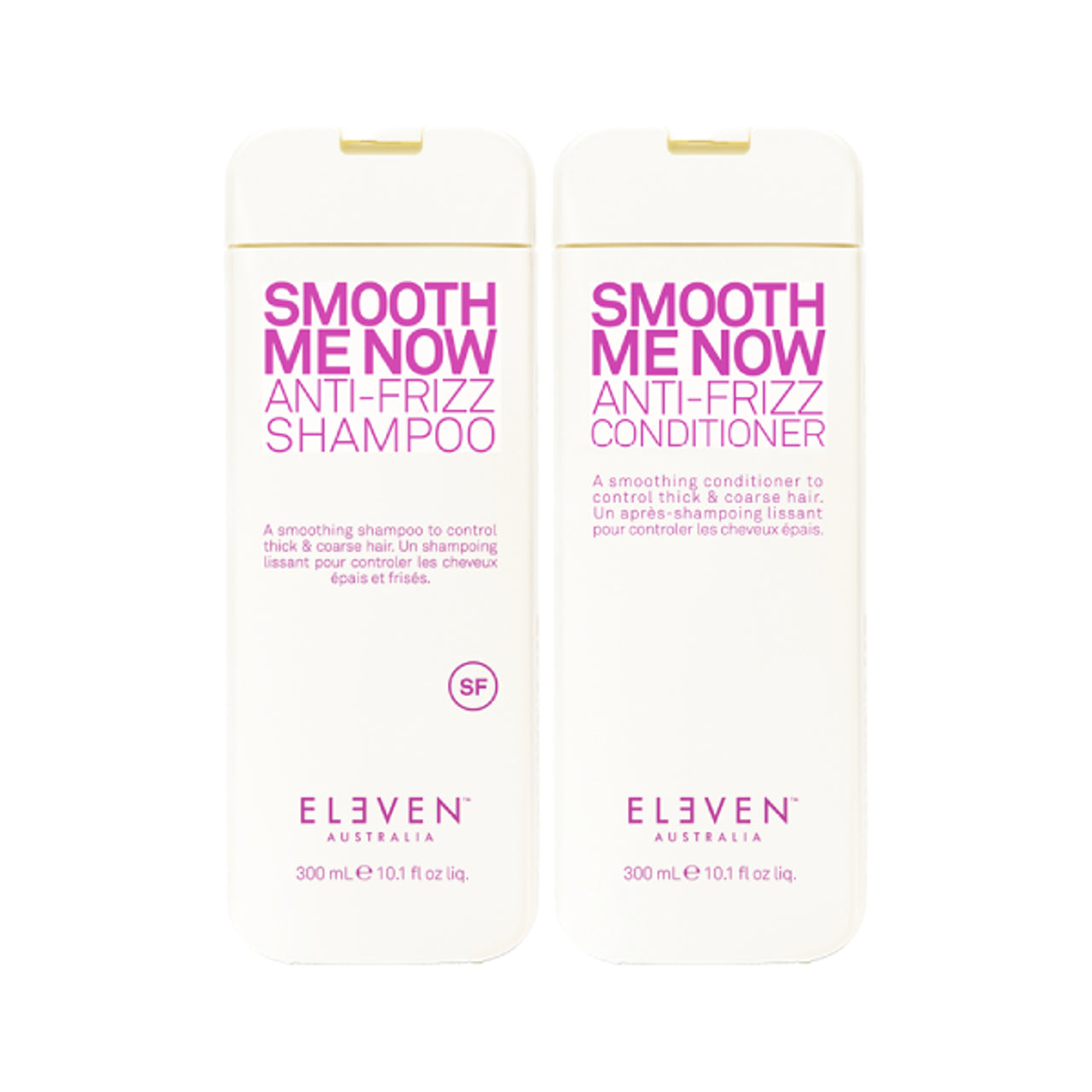 Eleven Australia Smooth Me Now Anti Frizz Shampoo & Conditioner 300ml Bundle - Kess Hair and Beauty