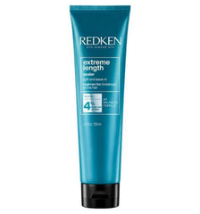 Redken Extreme Length hair sealer tube, teal squeeze bottle with black cap