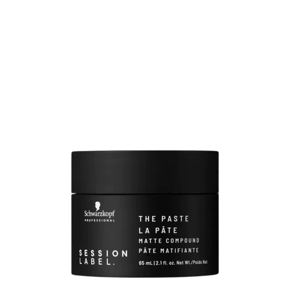 Schwarzkopf Session Label The Paste matte compound jar, black lid, 65 ml