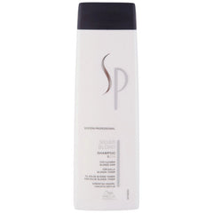 Wella SP Silver Blond Shampoo bottle, 250 ml, white with dark cap