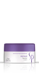 Wella SP repair mask jar with purple lid and white body