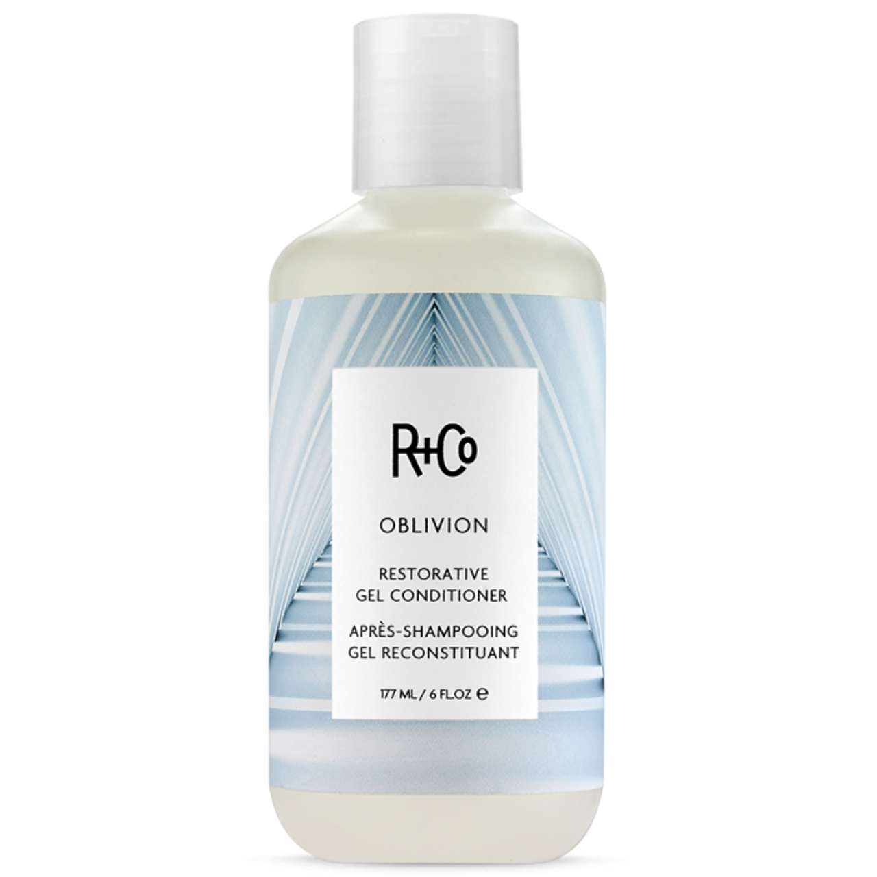 R+Co OBLIVION restorative gel conditioner bottle, 177 ml