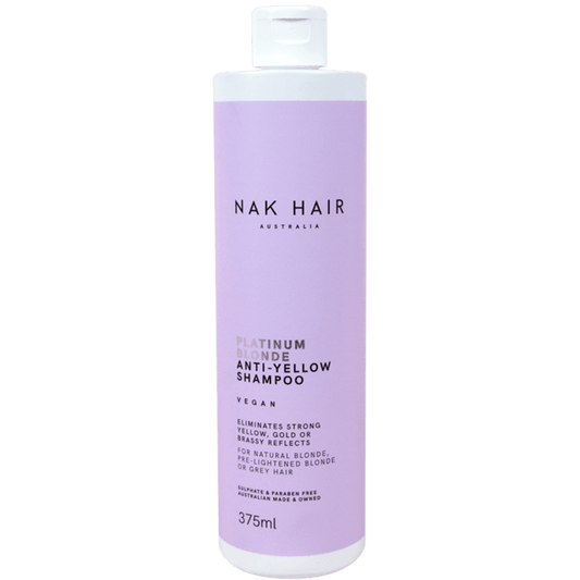 NAK Hair Platinum Blonde Shampoo 375ml - Kess Hair and Beauty