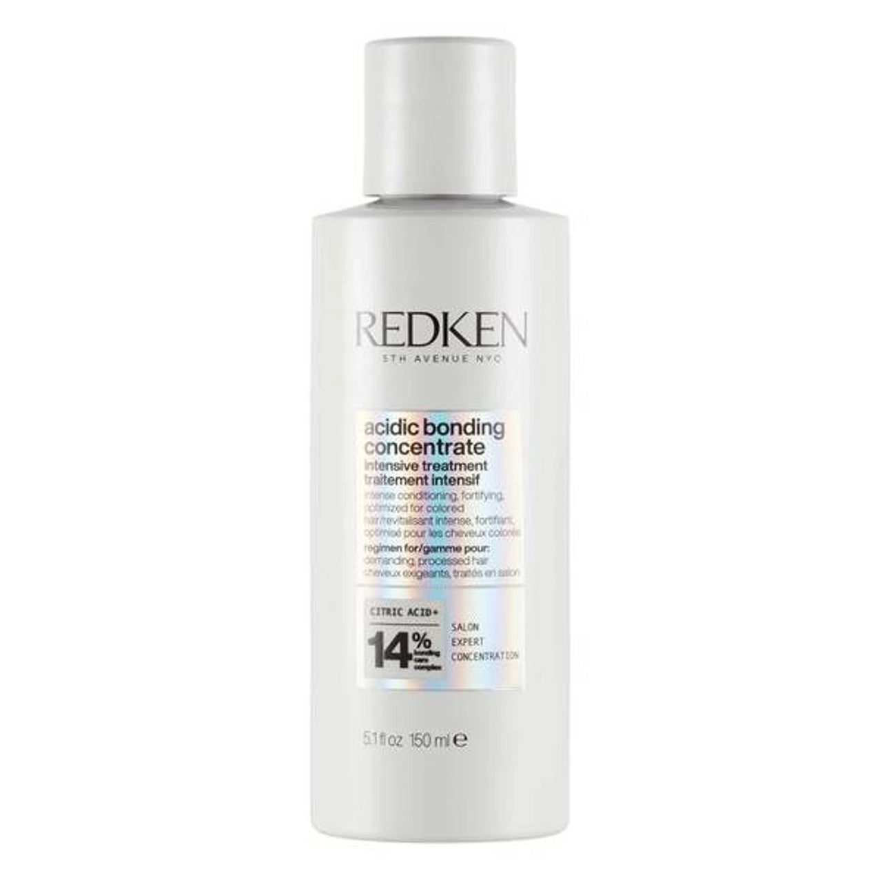 Redken acidic bonding concentrate hair treatment bottle, 150 ml with silver cap