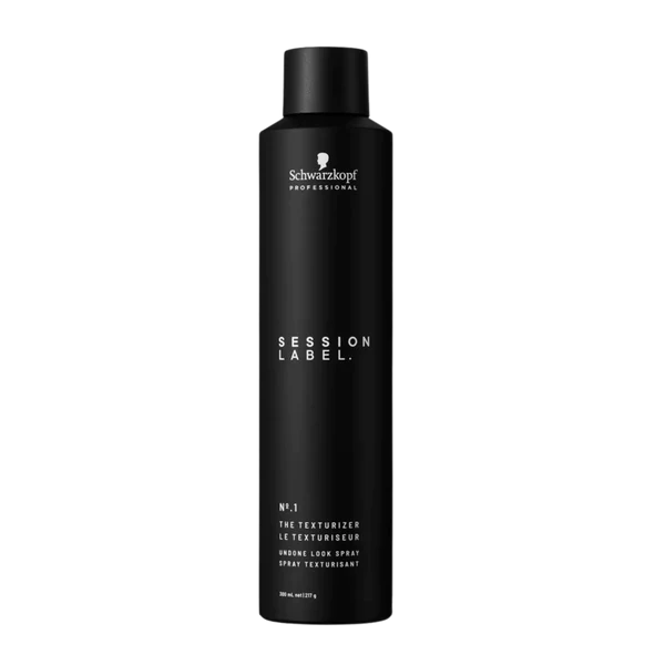 Schwarzkopf Session Label hair texturizer spray bottle, black, 300 ml