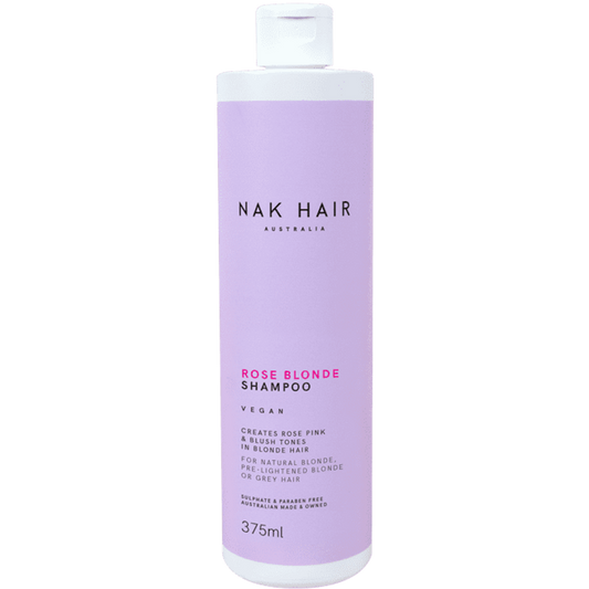 NAK Hair Rose Blonde Shampoo 375ml - Kess Hair and Beauty