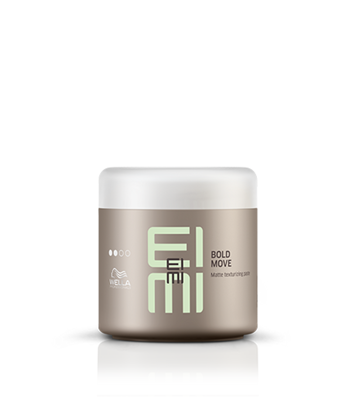 Wella EIMI Bold Move matte texture hair styling cream jar, 150 ml, white cap