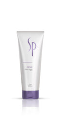White SP repair conditioner squeeze tube with purple cap and logo