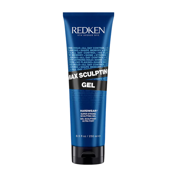 Redken Max Sculpting Gel hair styling gel tube, blue with black cap
