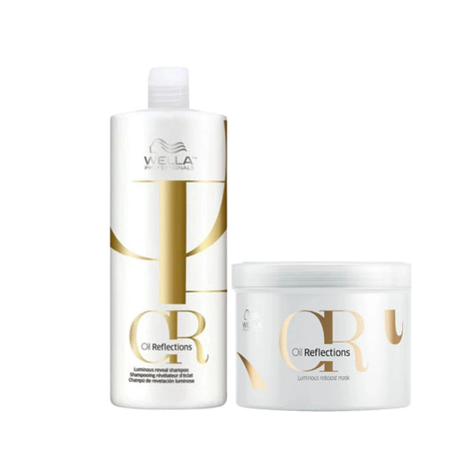 Wella Professionals Oil Reflections Shampoo & Conditioner 1 Litre Bundle - Kess Hair and Beauty
