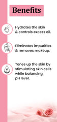TNW - The Natural Wash 100% Steam Distilled Rose Water Face Toner Gulab Jal Hydration 200ml
