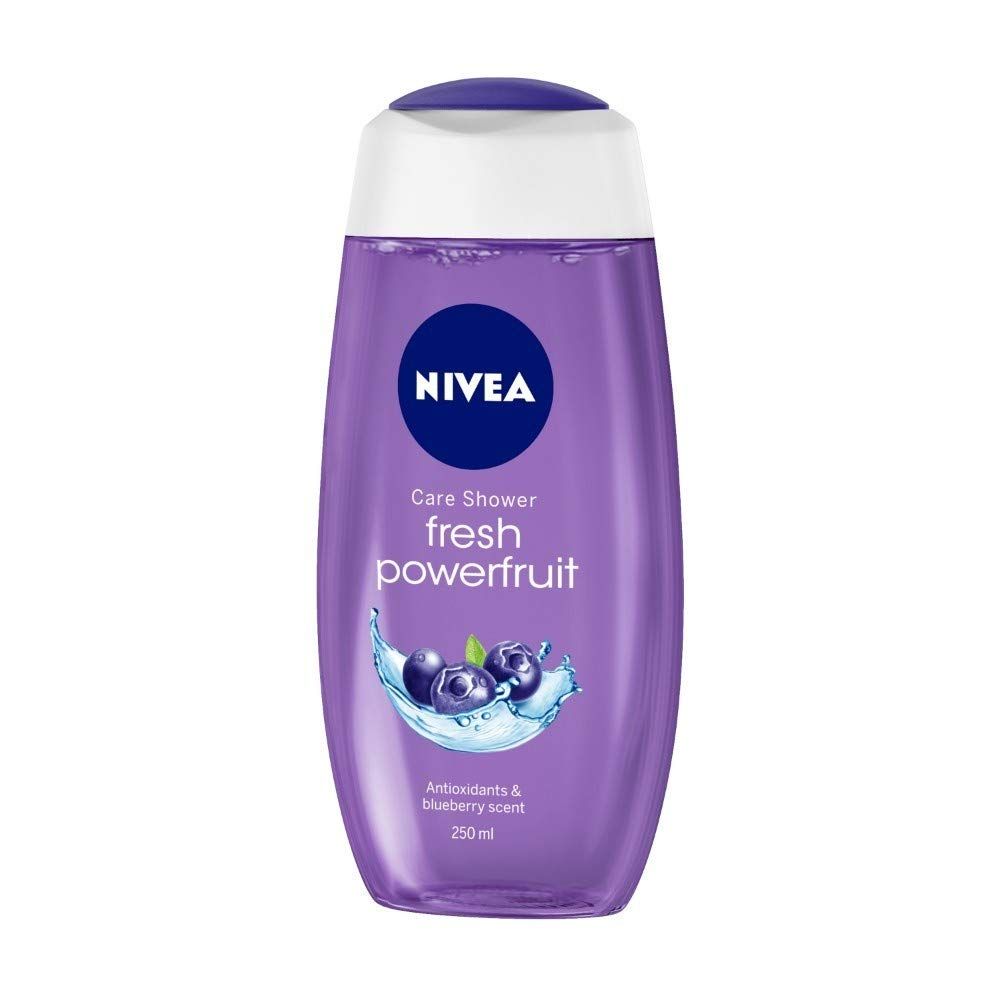 NIVEA Powerfruit & Care Oil Body Wash for long-lasting freshness 250ml