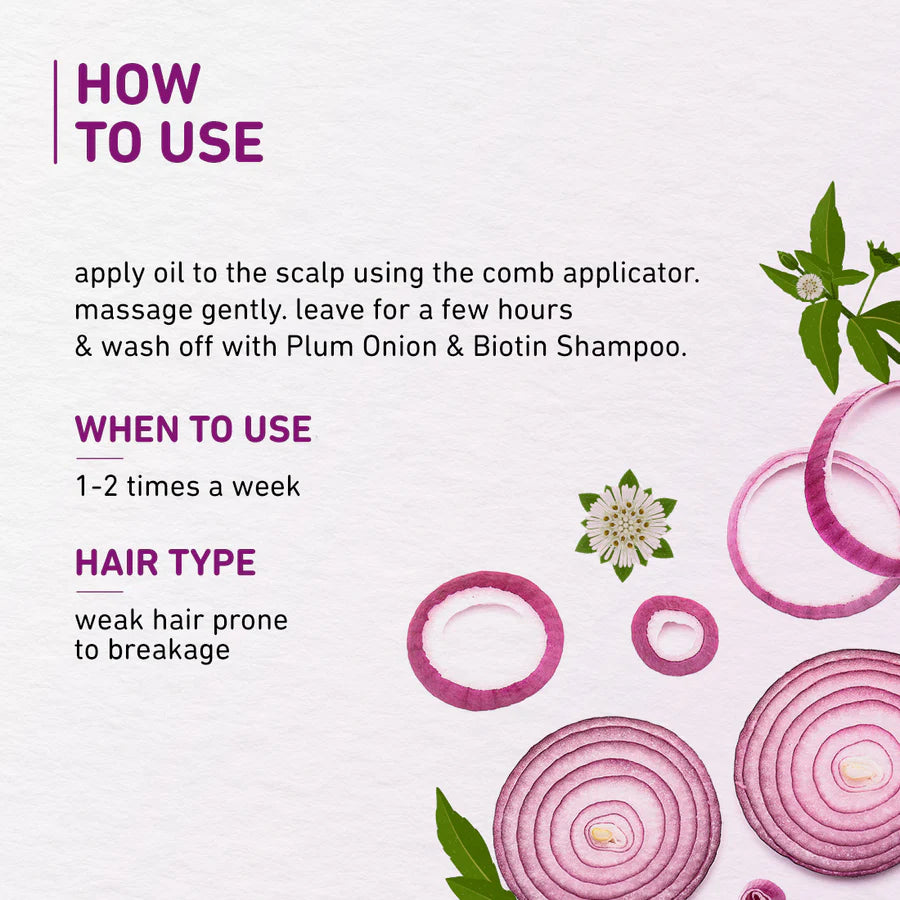 Plum - Onion & Bhringraj Hair Growth Oil 100ml