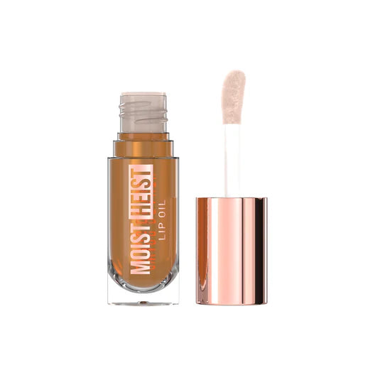Swiss Beauty Moist Heist moisturizing lip balm, rose-gold cap with lip applicator.