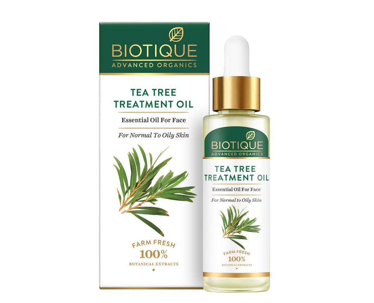 Biotique Tea Tree Treament Essential Face Oil with Hazelnut & Geranium 30ml