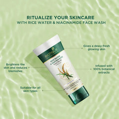 Biotique Rice Water & Niacinamide Gel Face Wash for Glass Skin 100ml