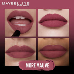 Maybelline - New York Color Sensational Ultimattes Lipstick, Matte Finish - More Mauve 1.7 g