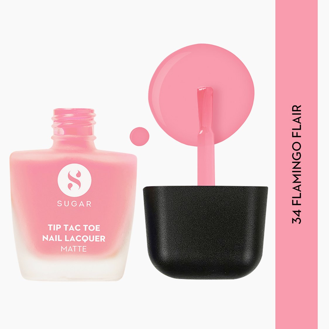 Sugar - Tip Tac Toe Nail Lacquer Matte - 34 Flamingo Flair 9ml