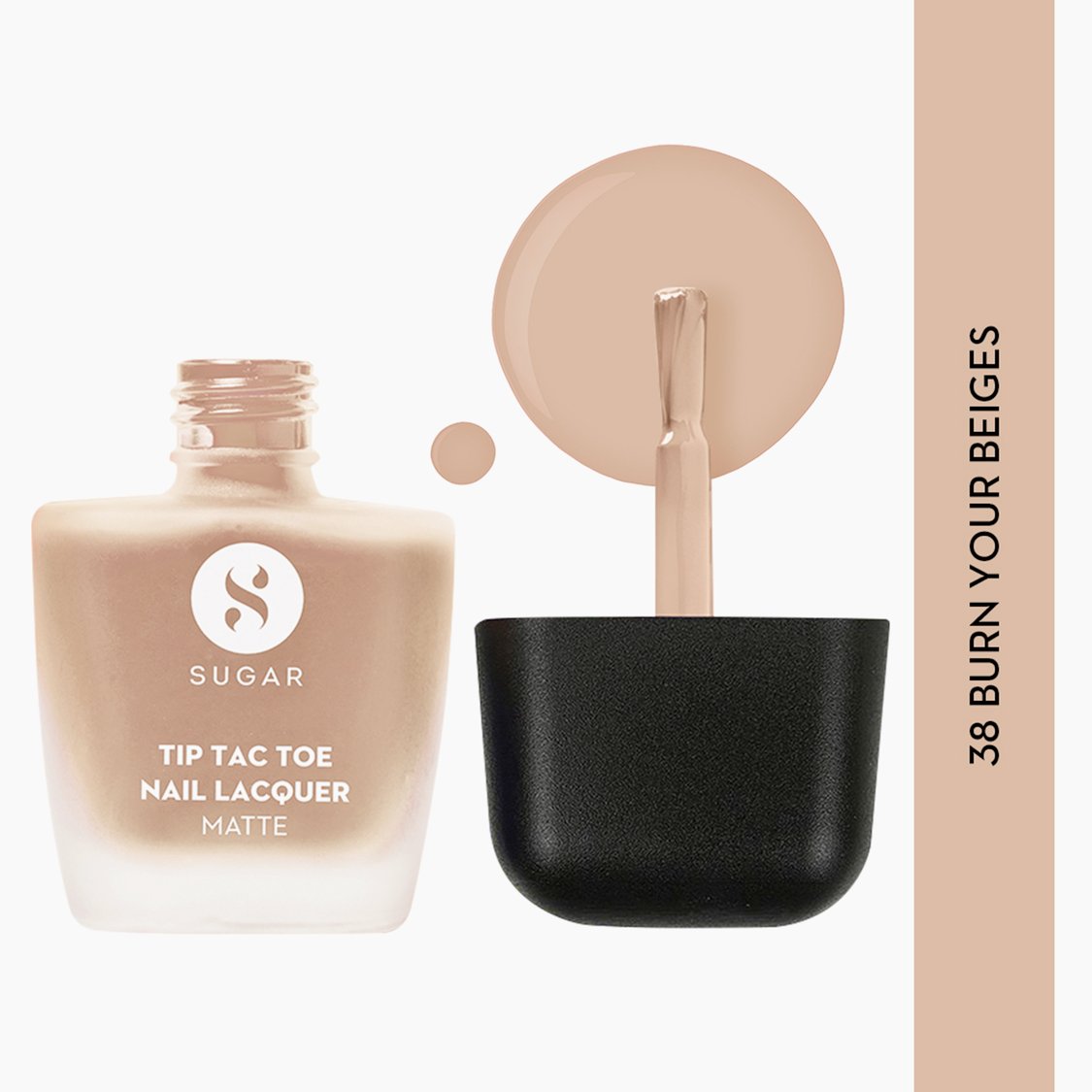 Sugar - Tip Tac Toe Nail Lacquer Matte - 38 Burn Your Beiges 9ml