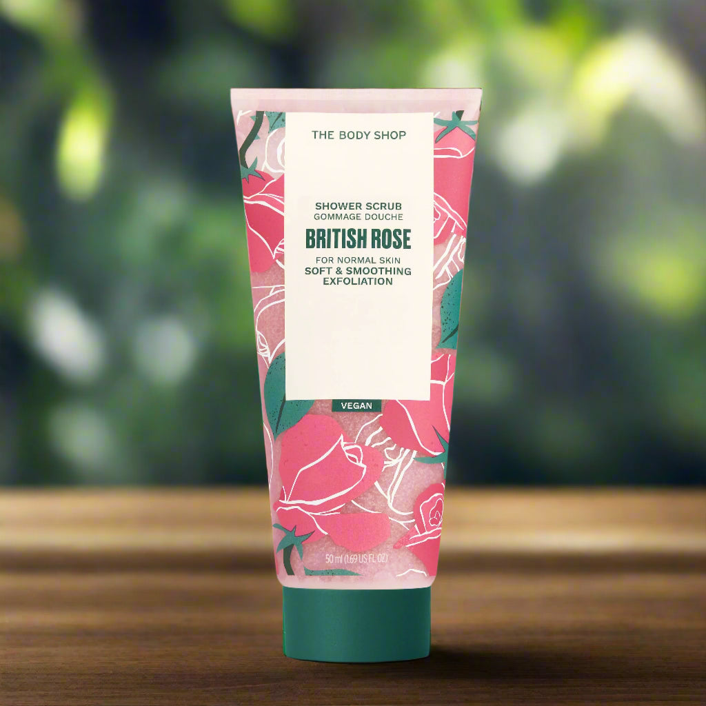 The Body Shop - British Rose Shower Scrub 50ml