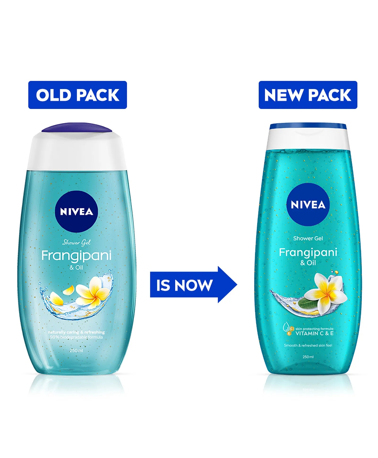 Nivea - Frangipani & Oil Shower Gel - Refreshing Scent of Frangipani Flower 250ml