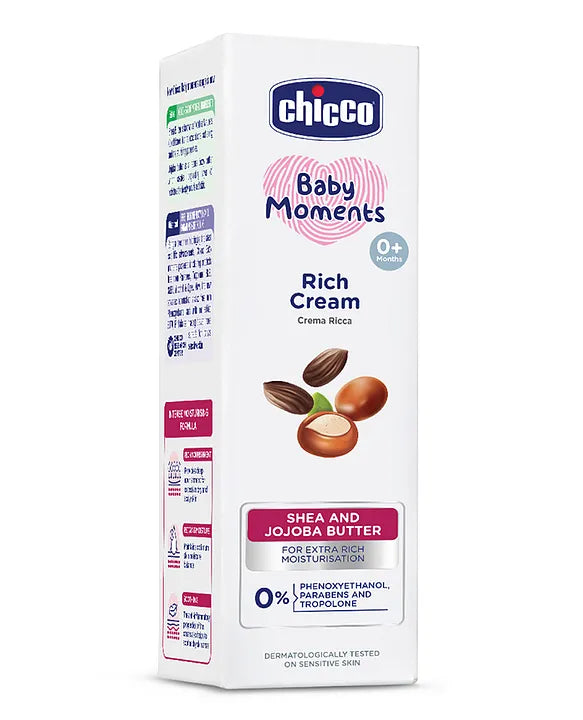 Chicco Baby Moments Shea Butter Rich Cream - 100 gm