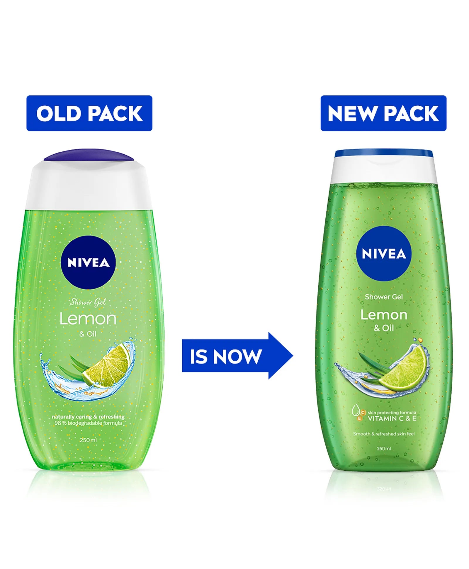 Nivea - Lemon & Oil Care Shower Gel with Refreshing Scent of Lemon 250 ml