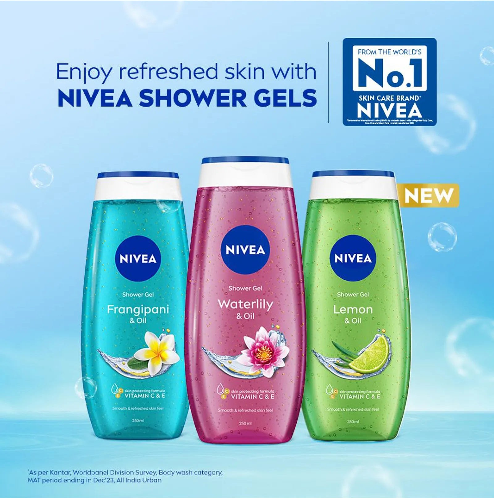 Nivea - Water Lily & Oil Shower Gel 250 ml
