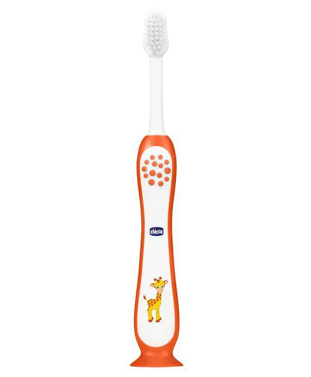 Chicco - Ultra Soft Bristles Toothbrush Giraffe Print Orange