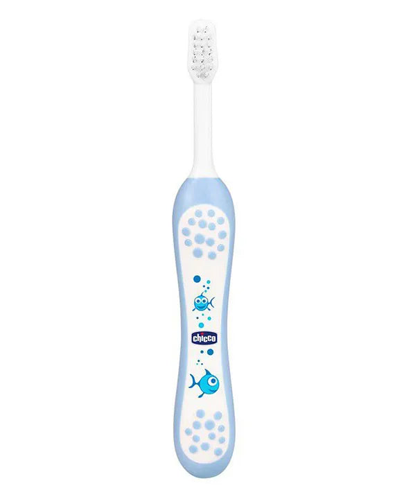 Chicco Ultra Soft Bristles Toothbrush Fish Print - Blue