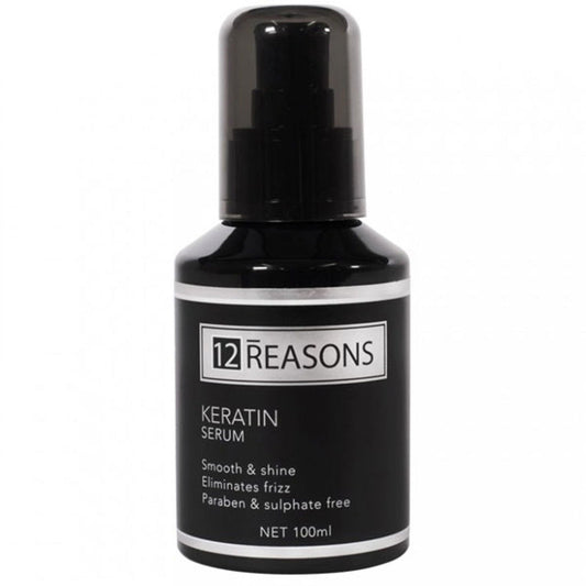 12 REASONS keratin serum bottle, black pump, 100 ml