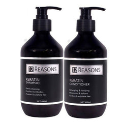 12 Reasons Keratin Shampoo and Conditioner 400ml Bundle
