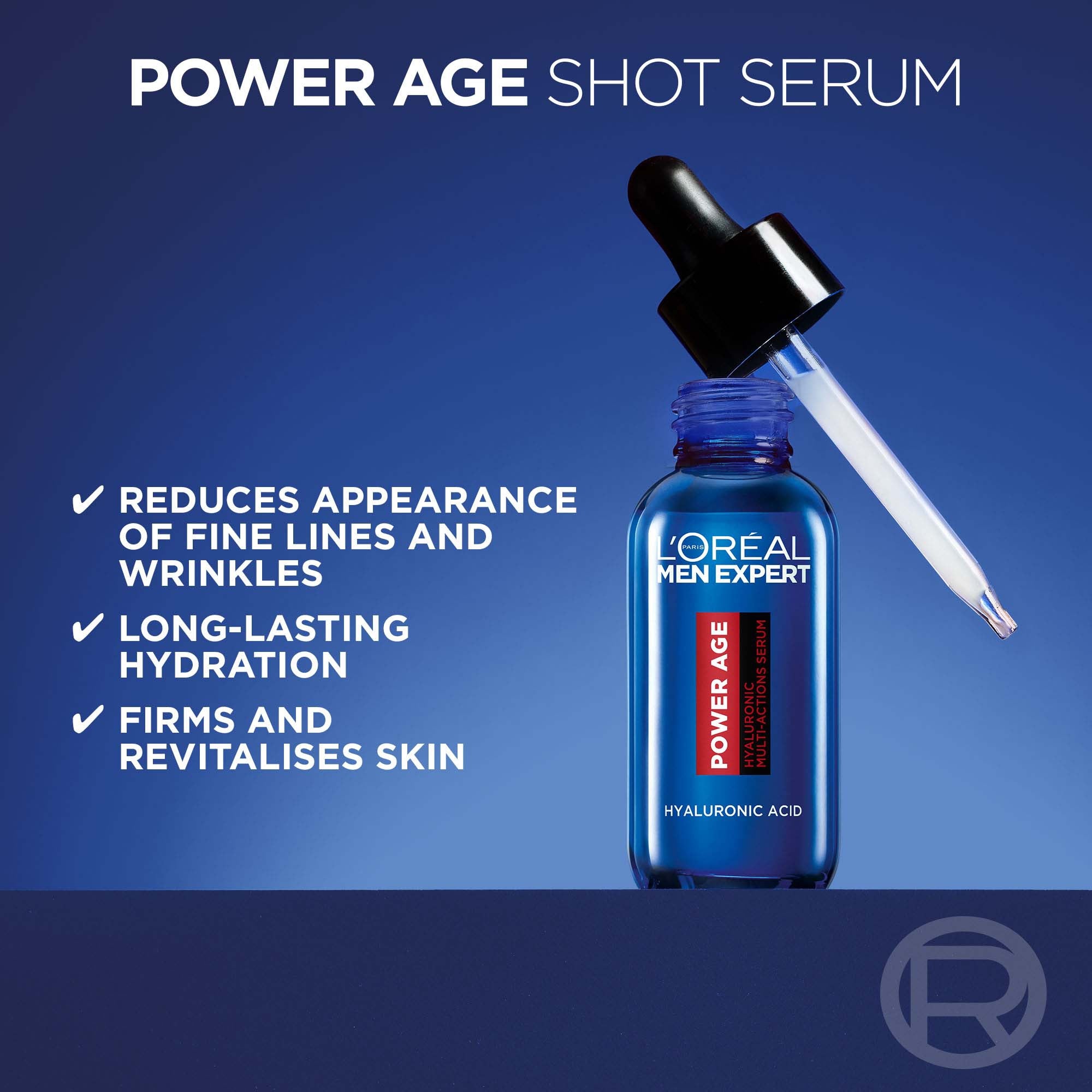 L’Oréal Men Expert - Power Age, Anti-Ageing Multi-Action Face Serum 30ml