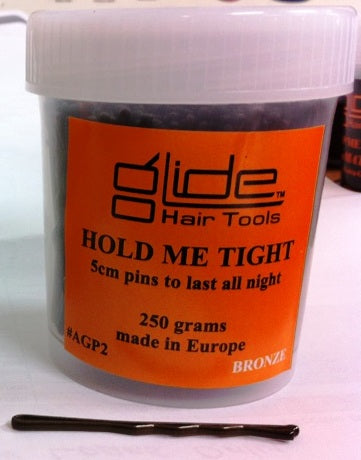 GLIDE Hold Me Tight Bobby Pins Bronze 2