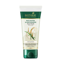 Biotique Rice Water & Niacinamide Gel Face Wash for Glass Skin 100ml