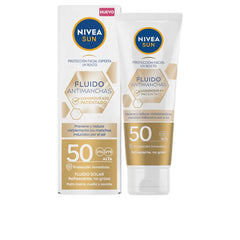 Nivea Sun facial fluid for UV protection, anti-marks SPF 50, in tube and box