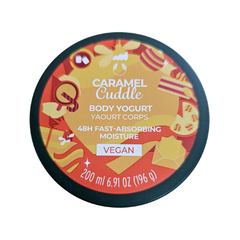 The Body Shop Caramel Cuddle body yogurt tub, 200 ml, vegan, 48h fast-absorbing moisture