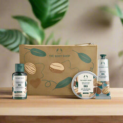The Body Shop - Shea Trio Gift Set - Shea Shower Cream 60ml, Shea Hand Balm 30ml, Shea Body Butter 50ml, Carry Bag