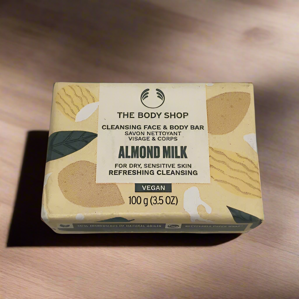 The Body Shop - Almond Milk Cleansing Face & Body Bar 100G