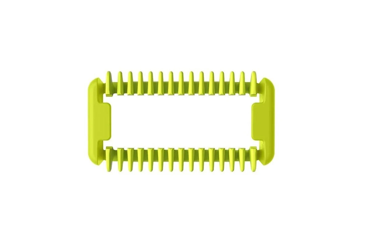 OneBlade blade cartridge with green combs and cutting edge
