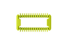 OneBlade blade cartridge with green combs and cutting edge