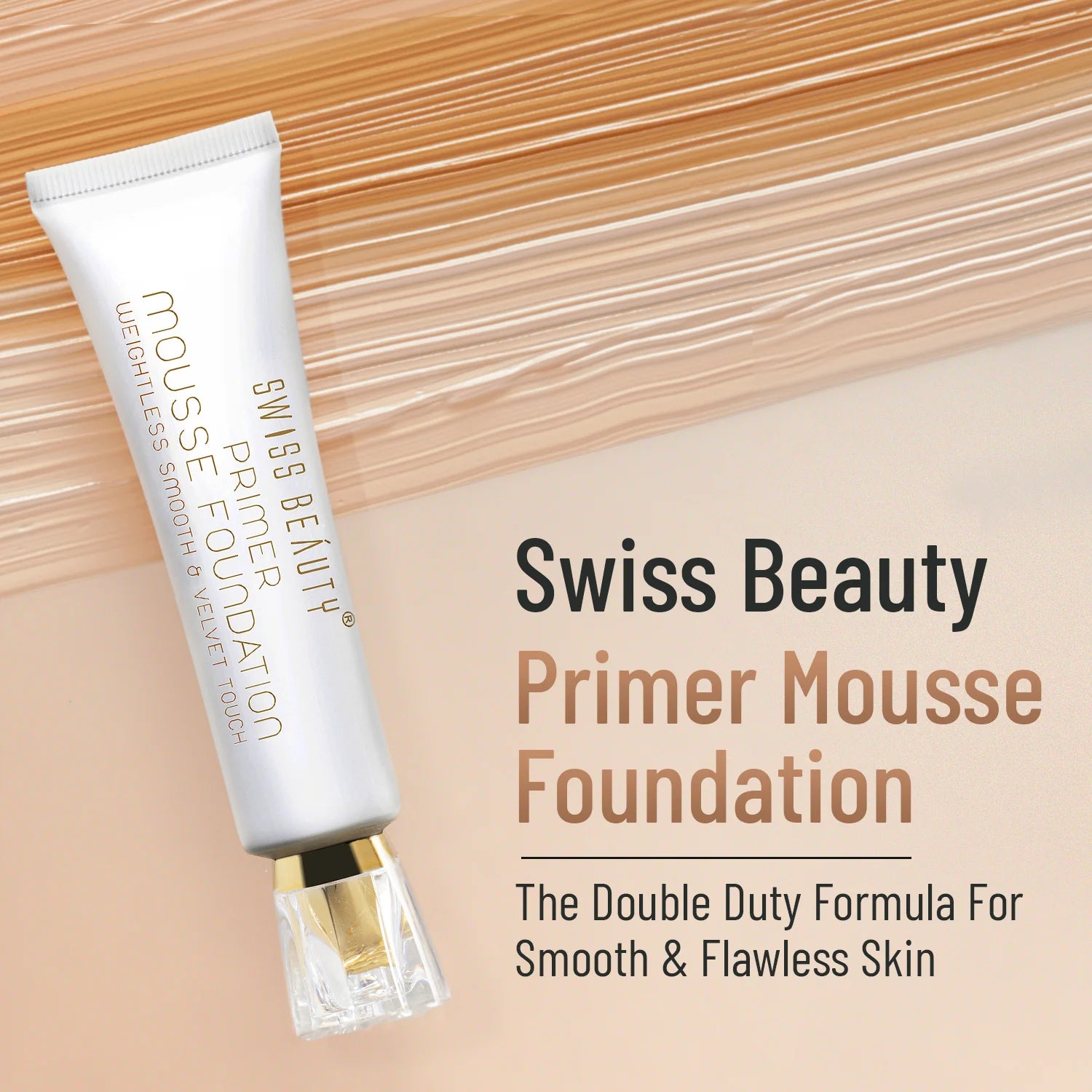 Swiss Beauty Primer Mousse foundation Shade No. 03 Natural-Beige