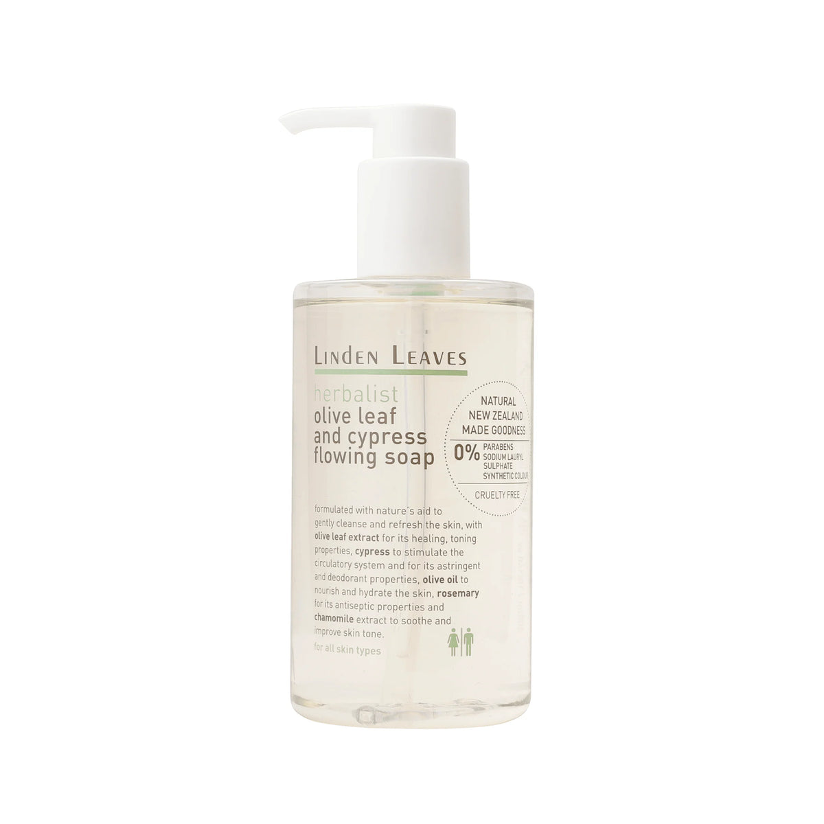 Linden Leaves Olive Leaf And Cypress Flowing Soap