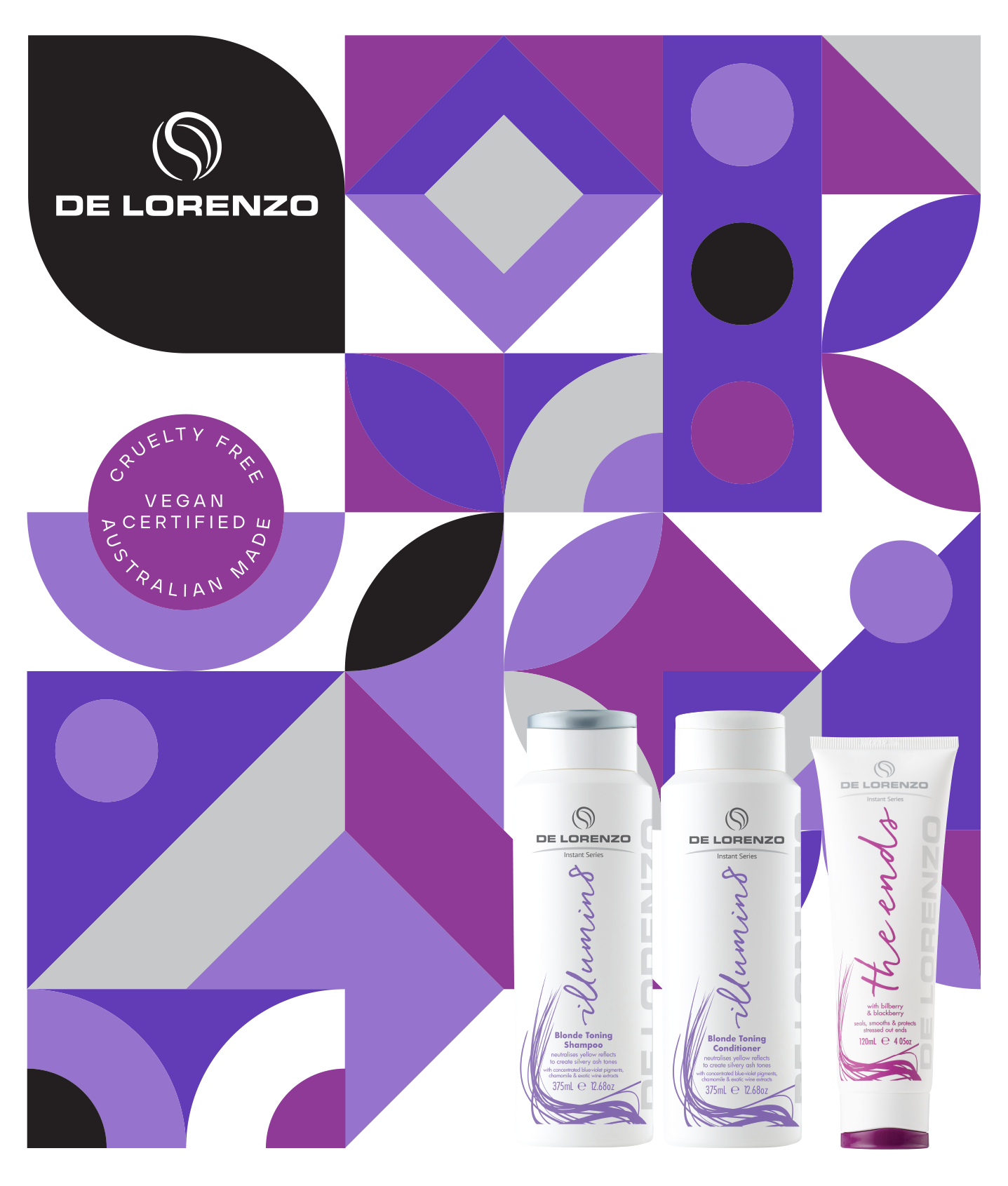 Delorenzo Blonde Revival and Seal Trio Gift Pack - Kess Hair and Beauty