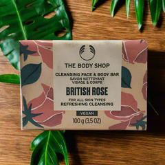 The Body Shop - British Rose Cleansing Face & Body Bar 100G